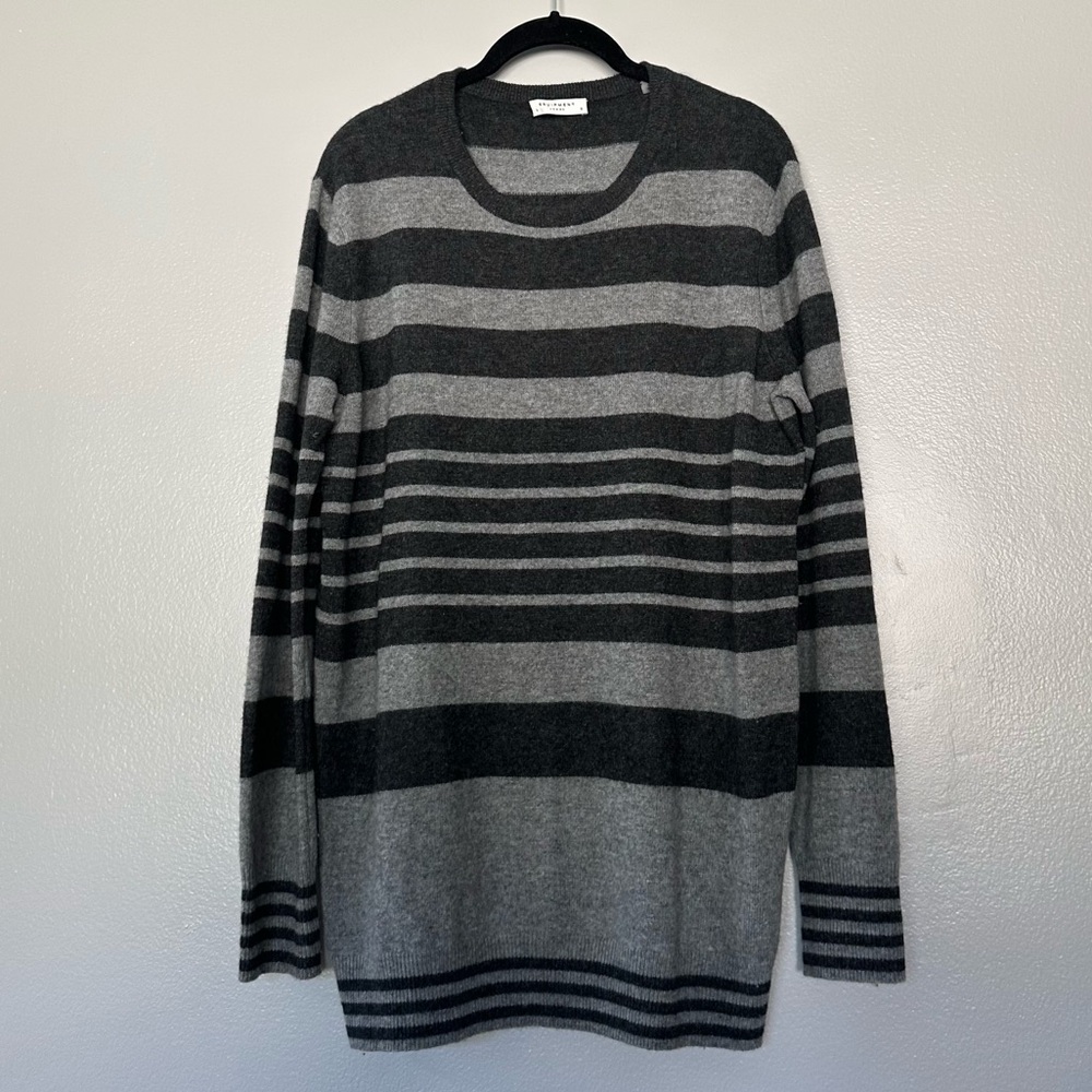 EQUIPMENT Femme Rei 100% Cashmere Striped Sweater size Large